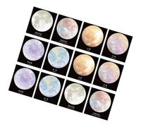 Lurrose Memo Pads 30 Sheets Each 12pcs Planet Shaped with Reusable Adhesive Paper Material for Posting Notes on Wall for Office Supplies and School Stationery