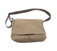 Lurrose Men's Canvas Crossbody Bag Lightweight Polyester and Canvas Messenger Bag for Casual Travel with Versatile Functionality and Trendy Design