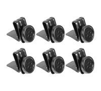 Lurrose Men's Pants Button Replacement Set 6pcs Metal Suspenders Buttons No Sewing Required Brace Clips for Trousers Removable Fasteners for Everyday and Outdoor Use