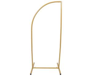 Lurrose Metal Arch Backdrop Stand Half Moon Balloon Floral Frame Wedding Arch Backdrop Stand for Ceremony Birthday Party Garden Decor