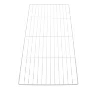 Lurrose Metal Freezer Shelf Divider for Efficient Food Organization and Easy Installation, White Wire Rack Partition Shelf for Freezer and Ice Pops Storage, 17.68 X 8.65 Inch