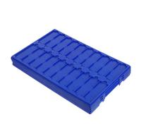 Lurrose Microscope Slide Drying Holder Lightweight and Stable Design with 20 Slots 4pcs Plastic Storage Board for Research and Daily Lab Operations