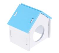 Lurrose Mini Animal House for Little Mice and Gerbils Blue Pvc Cozy Sleeping Environment Safe Pet Hideout Suitable for Small Pets