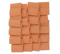 Lurrose Mini Brick Model Brown Pottery Clay for DIY Miniature Scenes