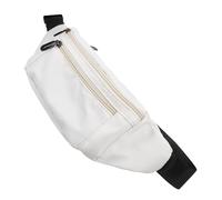 Lurrose Mini Fanny Pack Waist Pouch, Oxford Cloth, Beige, Multiple Small Pockets, Running Waist Bag, Classified Storage, for Men and Women