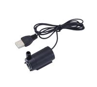 Lurrose Mini Submersible Water Pump USB with Dc Motor, Easy to Clean and Safe for Fish, Black Horizontal Type Aquarium Pump for Fish and Turtles, Suitable for Aquariums and Fountains
