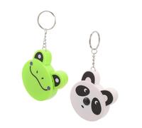 Lurrose Mini Tape Measure Keychain Pendant Retractable Metal Pocket Ruler with Cartoon Animal Design Portable Measuring Tape for Boys and Girls Quick Measurements 2pcs