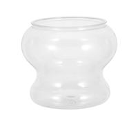 Lurrose Miniature 16cm Diameter Micro Landscape Aquarium Fish Bowl - Compact Small Plastic Tank for Betta, Snails, and Aquatic Plants - Tabletop Ecological Display Suitable for Home