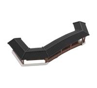 Lurrose Miniature Plastic Bridge Model and Ancient Style Reproduction for Micro Landscape Featuring Highly Detailed Craftsmanship and Dollhouse Accessories for Figurine Displays