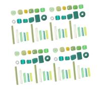 Lurrose Mixed Green Glass Beads Bag for DIY Jewelry Making Tiny Smooth Glass Beads for Bracelets Necklaces Rings and Embroidery Crafts for Easy Threading and Color Retention