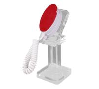 Lurrose Mobile Phone Anti-theft Stand Holder with Acrylic Security Chain Desktop Cell Phone Bracket for Office and Retail Display Oval Shape Anti-theft