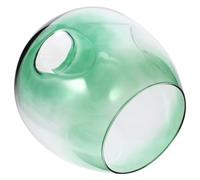 Lurrose Modern Green Glass Light Shade for Pendant Or Table Lamp, Oval Shape with Easy Installation and Sturdy Design, for Office and Study Lighting