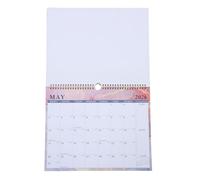 Lurrose Month Calendar Monthly Wall Planner English Hanging Calendar for Home Office Spiral Wire Binding Aesthetic Design