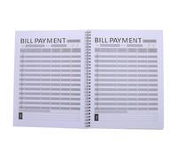 Lurrose Monthly Bill Organizer Planner Notebook Hardcover - Expense Management Book Budget Tracker for Monthly Finance Planning and Account Bookkeeping