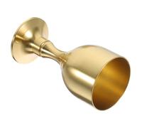 Lurrose Multi-Function Brass Buddhist Worship Goblet Sturdy Vintage Metal Offering Cup for Temple Home Ritual Water Offering and Decorative Use