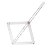 Lurrose Multi-functional Short Protractor Angle Ruler for Woodworking Thickened Corner Measuring Tool with Miter Angle Finder for Carpentry and Door Window Installation