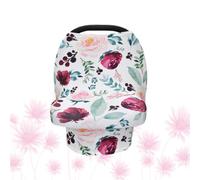 Lurrose Multifunction Nursing Cover and Stroller Sun Shade Breathable Polyester Spandex Material, Easy to Carry Breastfeeding Cover for Women, for Public Breastfeeding and Travelling