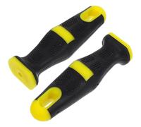 Lurrose Multipurpose File Handle Non-Slip Two-Tone Grip, 8-Inch Round Hole Design for Metalworking and Precision Tasks, Ergonomic Cutter Handle for Workshop Use