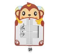 Lurrose Music Education Reading Cards for Boys and Girls Students Music Theory Flash Cards Monkey Shape Design Classroom and Home Practice
