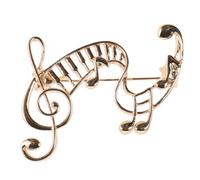 Lurrose Music Note Brooch Pin for Women - Alloy Enamel Musical Jewelry - Elegant Lapel Brooch Clothing Accessory - Piano Instrument Breastpin for Parties and Concert Gifts