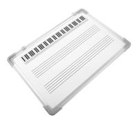 Lurrose Music Staff Whiteboard Teaching Aid Dry Erase Board Writable Smooth with Metal Painting and Aluminum Alloy Frame for Classroom and School Use for Students