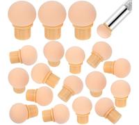 Lurrose Nail Art Sponge Replacement Tips 30 Pcs, Soft Washable Sponge Heads for Ombre Gradient Polish, Designed for DIY Nail Art Beginners and Professional Salons