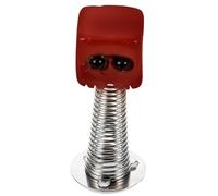 Lurrose Natural Crystal Cube Car Dashboard Ornament Shaking Head Decoration with Spring Coil Design Small Red Stone Adornment for Car Interior Accessories