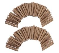 Lurrose Natural Round Wooden Sticks DIY Craft Material 5.5cm Length 5-8mm Diameter 100g Pack for Handicraft Models and Entertainment Game Props