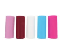 Lurrose Net Tulle Roll with No Fading and No Peeling Made of Polyester 5 Rolls for Clothing and Flowers Packing Crafts