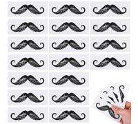 Lurrose Nose Hair Depilation Stickers 50pcs Black PP Self Adhesive Beard Remover Decals, Portable Mustache Remover for On the Go Use and Body Hair