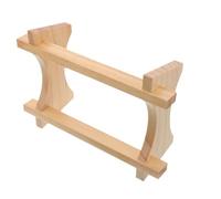 Lurrose Oak Barrel Stand 3l Natural Wood Beverage Dispenser Holder for Wine, Whiskey, Beer Bottles - Table Wine Rack and Drink Dispenser Base for Home and Party Use