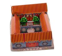 Lurrose Paper House Sacrificial Crafts Decor for Ancestor Worship Creative Festival Role-playing Accessory Unique Ghost Villa Decoration