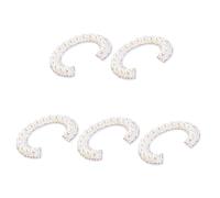 Lurrose Patches Embroidery Sew-on Letters 5pcs Cloth Alphabet for Decorating and Repairing Clothing for Bags and Hats for Craft Making and Manual Crafts