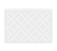Lurrose Patchwork with Smooth Surface Without Burr Craft Supplies Quilting Template Ruler Made of Sturdy Pp to Improve Work Efficiency for Craft Projects and Clothing Store Use