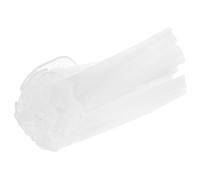 Lurrose Pearl Edge White Mesh Gauze Roll for Floral Bouquet Wrapping, Wrapping Mesh Fabric for Flower Arrangement, Tulle Netting Fabric for Craft and DIY Decorations