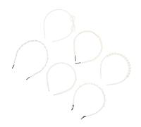 Lurrose Pearl Headbands Hair Accessories for Women 6pcs Lightweight Alloy with Different Shapes Comfortable to Wear Practical for Daily Decor and Parties