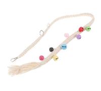 Lurrose Pet Doorbell Dog Training Door Bell Easy to Hang Convenient and Practical Cotton Rope Bell Beige Can Be Hung on Door Handle Household Use for Dogs and Pets