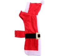 Lurrose PET Formal Dress Xmas Dog Costume Christmas Elements Design Polyester Red for Small Dogs and Cats, Washable Reusable for Photos and Parties, PET Lover