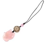 Lurrose Phone Strap Pendant Pink Fox Cell Phone Charm Cartoon Keychain Bag Decoration Hanging Pendant