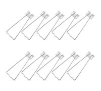 Lurrose Photo Frame Iron Brackets Large Silver 10-12 Inch Tabletop Easel Back Supports 10Pcs for Home Display