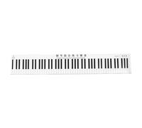 Lurrose Piano Fingering Practice Mat, Piano Practice Tool, Pvc Double-sided Laminated, Compact Lightweight Low-noise, for Beginners, Music Class and Outdoor Use