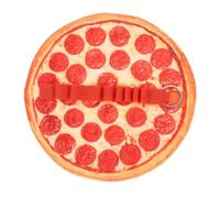 Lurrose Pizza Pencil Case Canvas Pen Pouch Organizer with Roll-up Design, Large Capacity Drawing Pencil Storage Bag for Students and Artists, Brush Pen Holder for School and Office Use