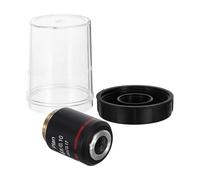 Lurrose Plan 4x Microscope Objective Lens, 0.10 Na, 0.17mm Cover Glass Compatible, Biological Microscope Accessory for Cell Studies and Histology Research