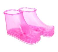 Lurrose Plastic Foot Soak Shoes Bucket with Magnetic Massage Small Size 16.5cm Pink Foot Soaking Bath Basin for Home Pedicure