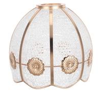 Lurrose Plastic Lamp Shade Iron Lampshade with Iron Frame E27 4.2cm Aperture Easy to Install and Clean for Table Lamps Indoor Living Rooms