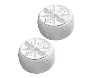 Lurrose Plastic Washer Gentle Care for Underwear with Smart Control System Automatic Washing Machine 2pcs Mini Portable USB Powered Suitable for Travel and Apartment Use