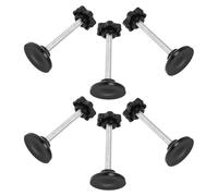 Lurrose Plum Blossom Hand Knob 6pcs Walker Replacement Screws in Lightweight Plastic and Galvanised Carbon Steel, Suitable for Senior Rollator Walking Aids