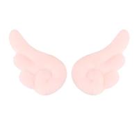 Lurrose Plush Angel Wing Hair Clips Pair, Light Pink Soft Hairpins for Party Decorations, Cute Angel Wing Hair Accessories Suitable for Women