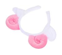 Lurrose Plush Sheep Horns Headband Soft Elastic Farmhouse Themed Animal Ears Costume Accessory for Adults and Halloween Party Cosplay