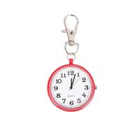 Lurrose Pocket Watch Necklace Retro Red Vintage with Pendant Chain Hanging Watch Featuring Premium Movement and Accurate Timekeeping, Glass and Alloy Material Suitable for Daily Life